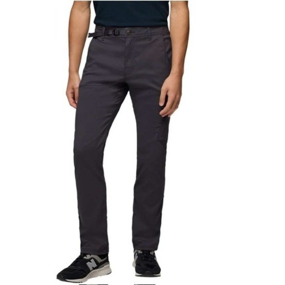 Prana Men Stretch Zion Pant II 32x30 Straight Leg Dark Iron Hiking Cargo Camp
